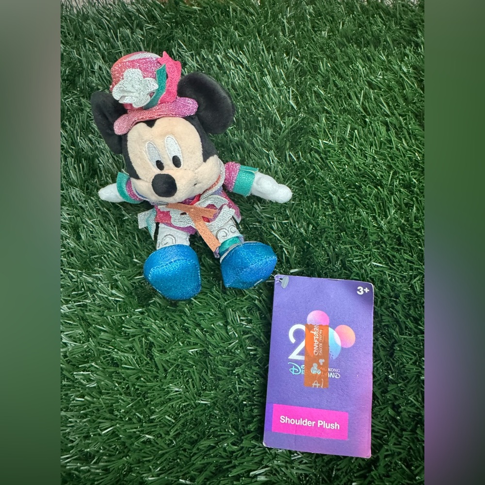 Special Addition Disney Mickey Mouse Shoulder Plush Toy - Pink and Blue